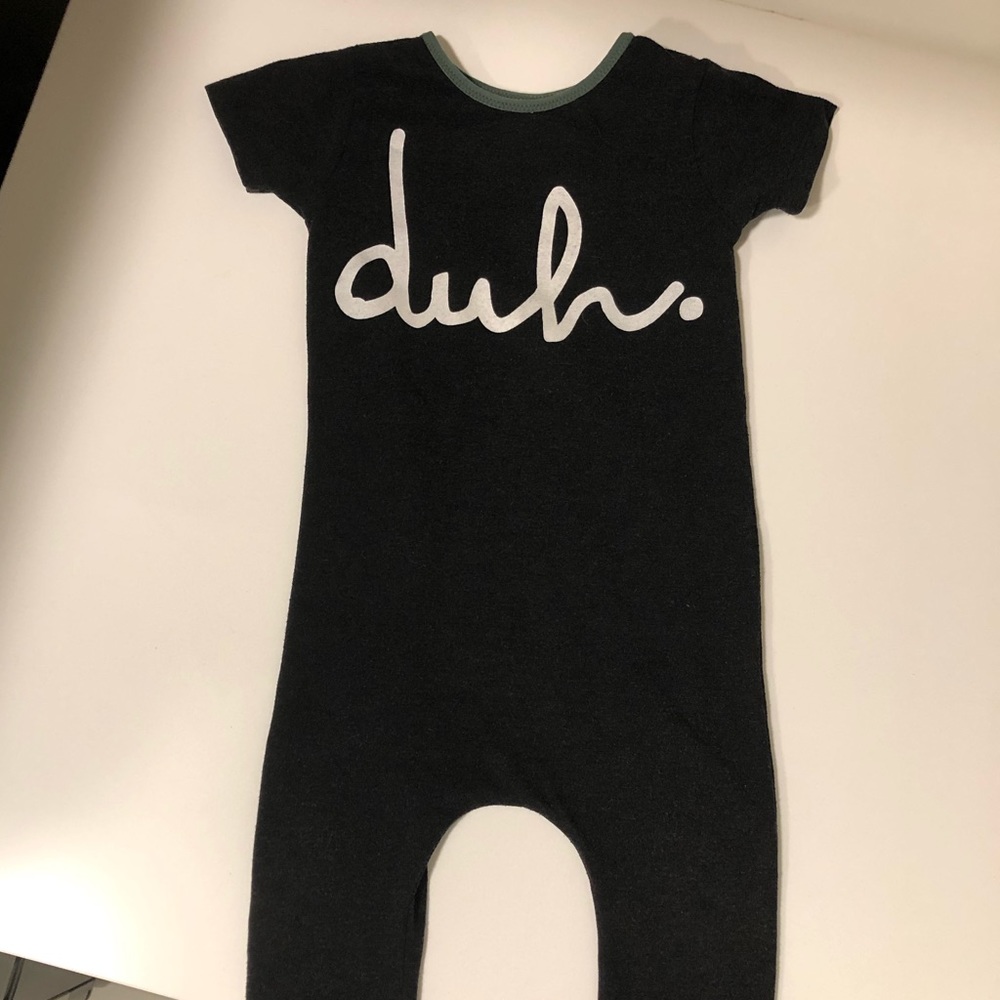 Charcoal Rags to Raches romper